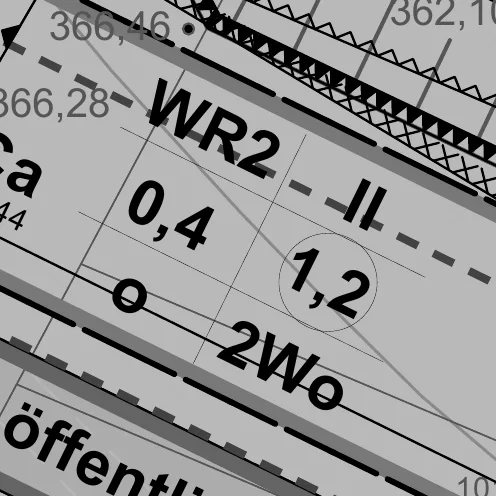 Nutzungsschablone des Baufelds WR2